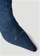 Viola Slouch Denim Boots in Blue
