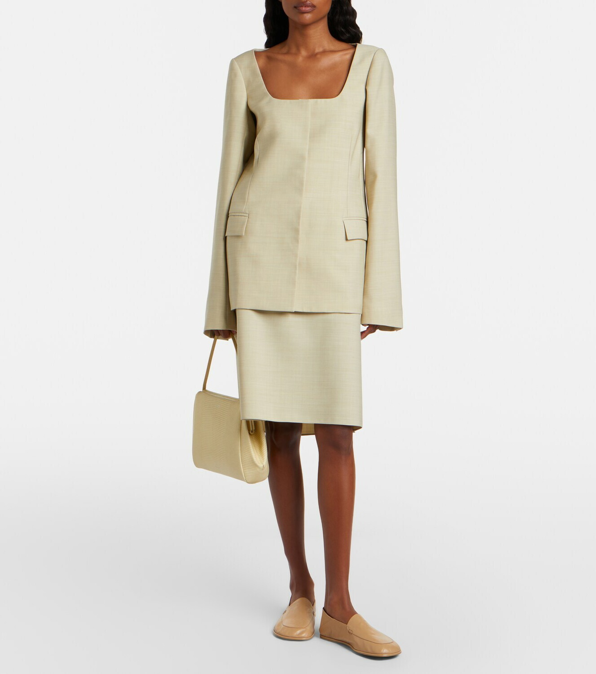Calvin Klein Collection Tina Small snake-effect leather shoulder bag