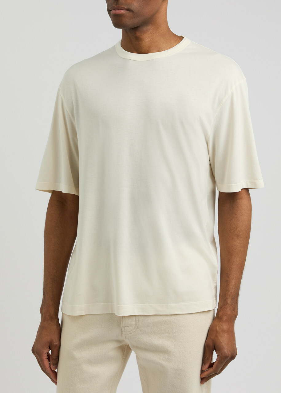 Officine Générale Benny Jersey T-shirt Ecru