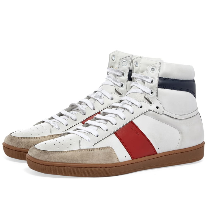 Photo: Saint Laurent Suede Hi Sneaker