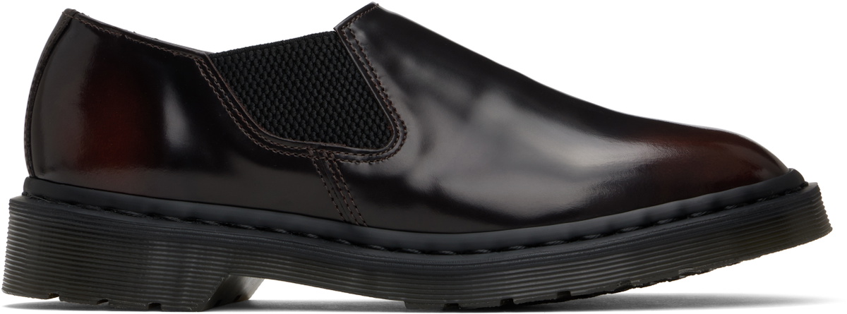Dr. Martens Black Leather Slip-On Loafers Dr. Martens Black Louis Analine Leather Slip-on Loafers Dr  main image 3