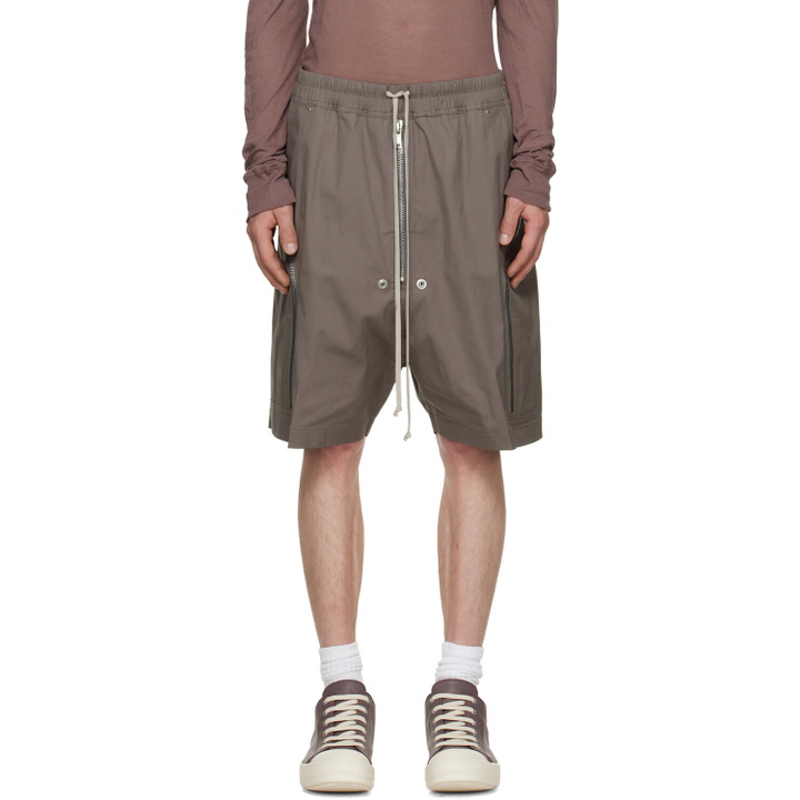 Photo: Rick Owens Gray Tower Heizer Cargo Shorts