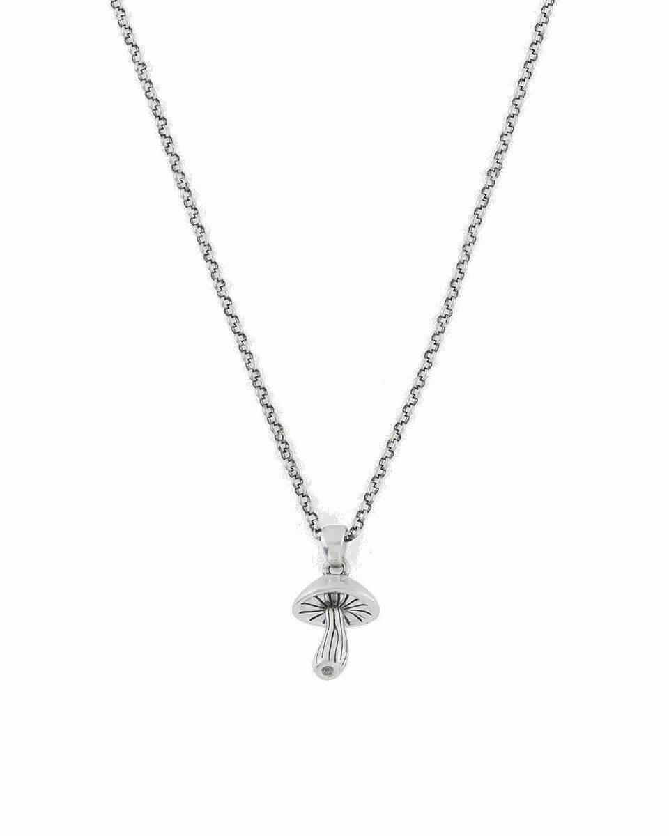 Photo: Serge De Nimes Silver Mushroom Necklace Silver - Mens - Jewellery