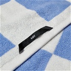 HAY Check Hand Towel in Sky Blue 