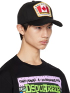 Dsquared2 Black D2 Patch Cap