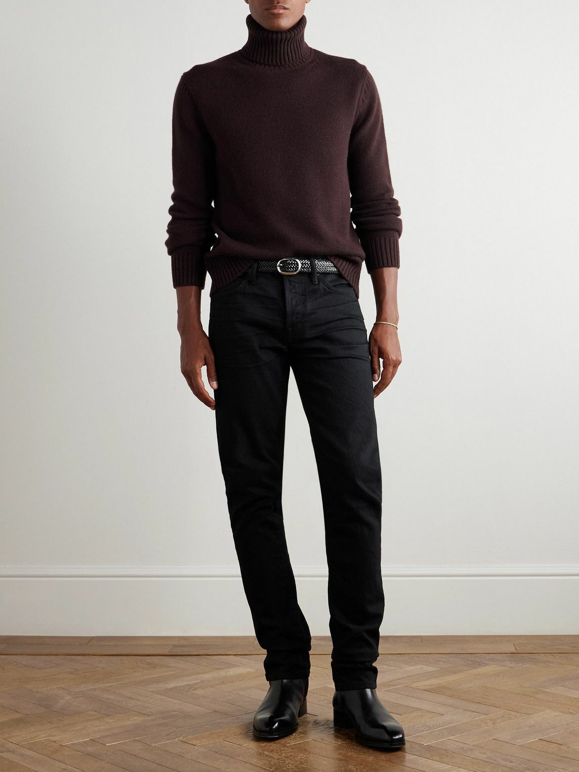 TOM FORD - Cashmere Rollneck Sweater - Brown