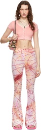 I'm Sorry by Petra Collins SSENSE Exclusive Multicolor Tie-Dye Flare Lounge Pants