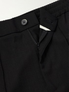 Barena - Ameo Straight-Leg Wool-Hopsack Suit Trousers - Black