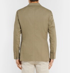 Boglioli - Olive Linen and Cotton-Blend Twill Blazer - Men - Green