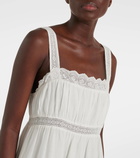 Posse Grace lace-trimmed maxi dress