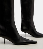 Saint Laurent Victoire 55 leather knee-high boots