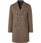 Brunello Cucinelli - Double-Breasted Wool and Cashmere-Blend Herringbone Coat - Unknown