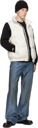 AAPE by A Bathing Ape White 'AAPENOW' Moonface Down Vest