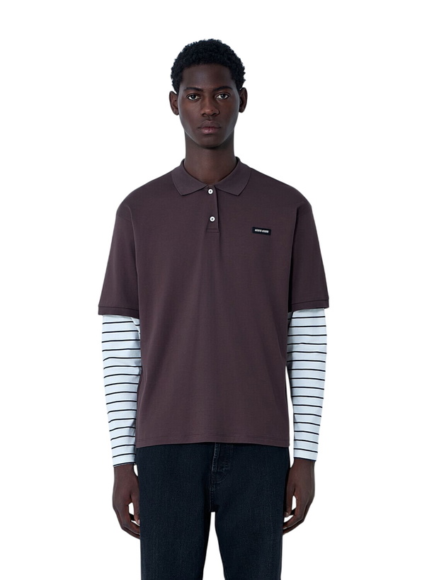 Photo: Miu Miu Logo Motif Polo Shirt