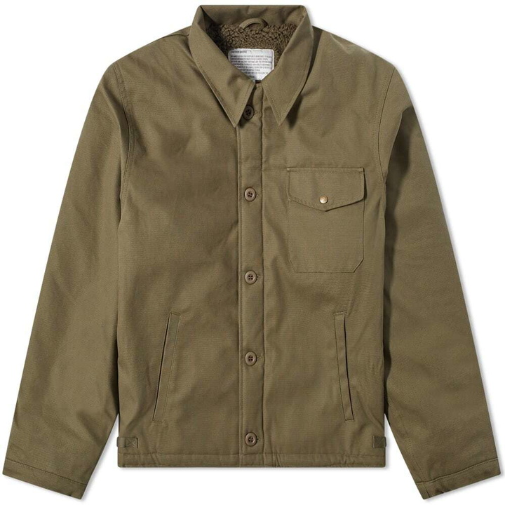 Photo: Uniform Bridge Men's Deck Jacket in Khaki