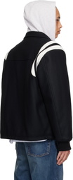 AMBUSH Black & White Varsity Bomber Jacket