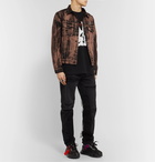 Off-White - Slim-Fit Printed Denim Jacket - Black