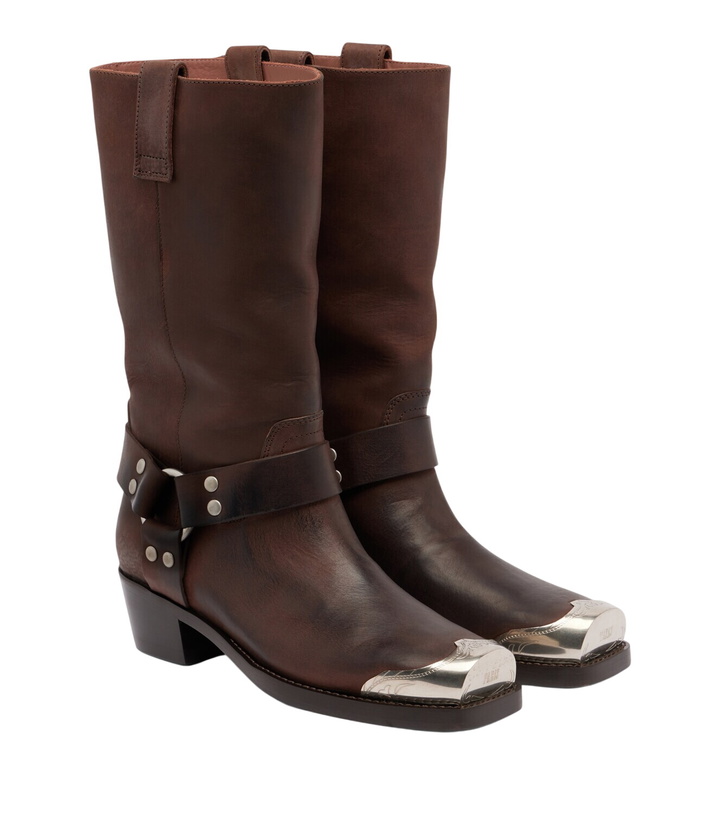 Photo: Paris Texas Roxy embellished leather biker boots