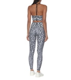 Adam Selman Sport Snake-print sports bra