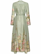 ZIMMERMANN Waverly Printed Linen Billow Maxi Dress