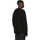 Juun.J Black Zip Sleeve Detail Sweatshirt