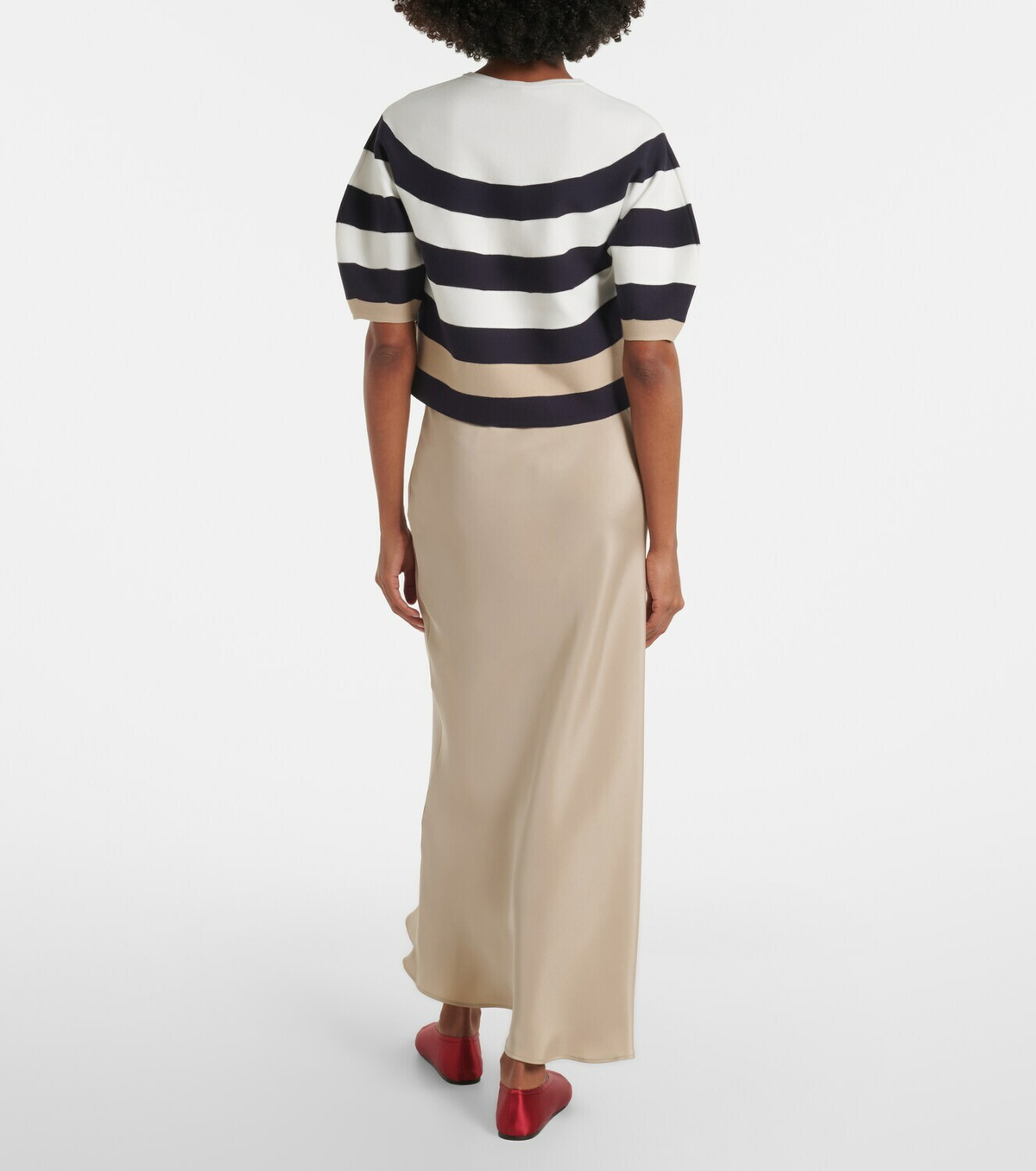 Max Mara Silk satin slip skirt