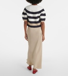Max Mara Silk satin slip skirt