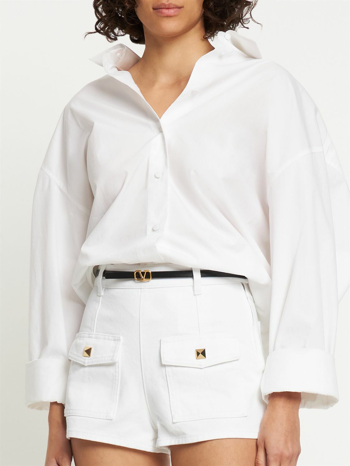 VALENTINO GARAVANI - 1cm Reversible Leather Belt