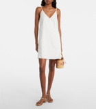Posse Alma lace-trimmed cotton minidress