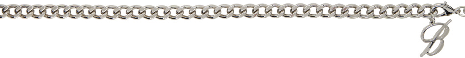 Blumarine Silver Placca Plexi Belt