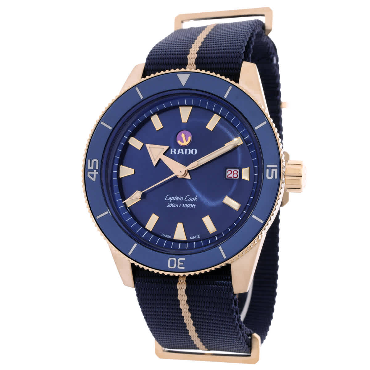 Rado Captain Cook Automatic Blue Dial Mens Watch R32504207