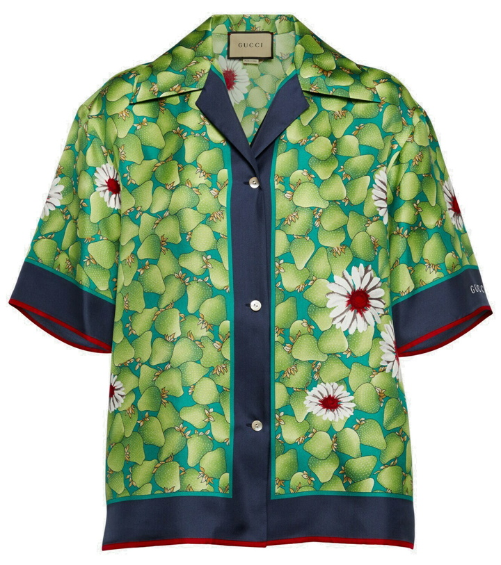 Photo: Gucci Printed silk shirt