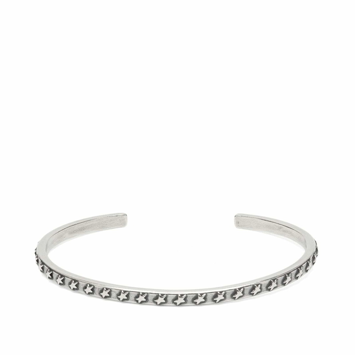 Photo: TwoJeys Men's Star Studded Bangle in Sterling Silver 