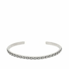 TwoJeys Men's Star Studded Bangle in Sterling Silver 
