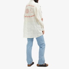 Nudie Jeans Co Women's Monica Embroidered Shirt in Off White
