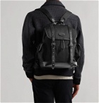 Mulberry - Leather-Trimmed ECONYL Nylon-Twill Backpack - Black