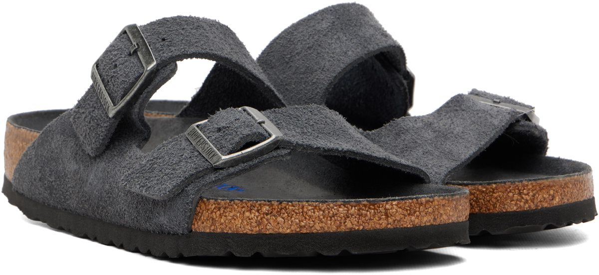 Birkenstock Gray Regular Arizona Soft Footbed Sandals