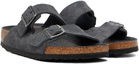 Birkenstock Gray Regular Arizona Soft Footbed Sandals