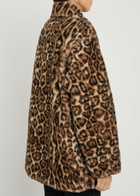 Reformation Stable Faux fur Coat Leopard