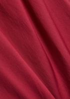 Max Mara Pece Wide-leg Cotton Trousers Burgundy