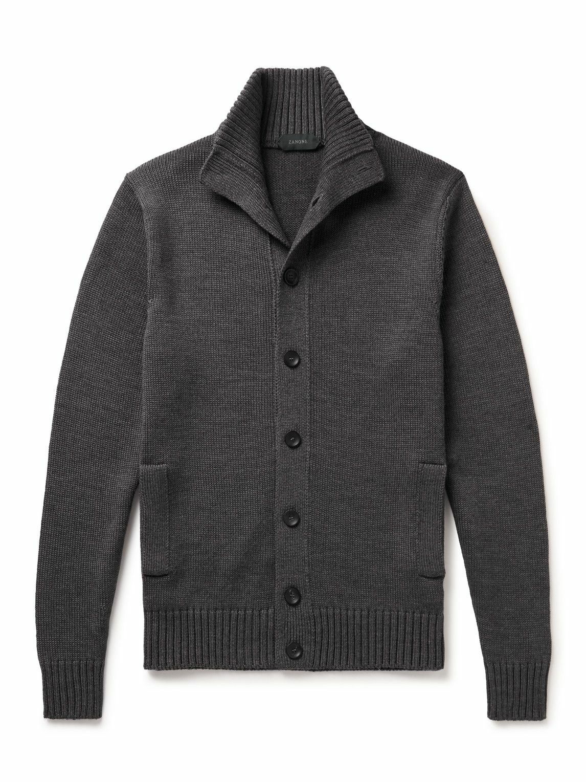 Incotex - Chioto Virgin Wool Cardigan - Gray Incotex