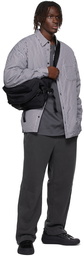 Juun.J Grey Wide Track Pants