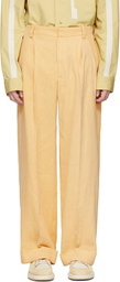 Jacquemus Yellow 'Le Pantalon Novi' Trousers