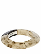 SAINT LAURENT - Spinner Brass & Wood Bangle