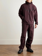 Nike - Tech Logo-Print Stretch-Nylon Hooded Jacket - Burgundy