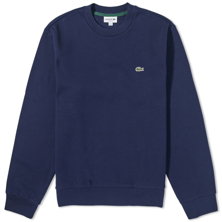 Photo: Lacoste Men's Classic Crew Sweat in Navy