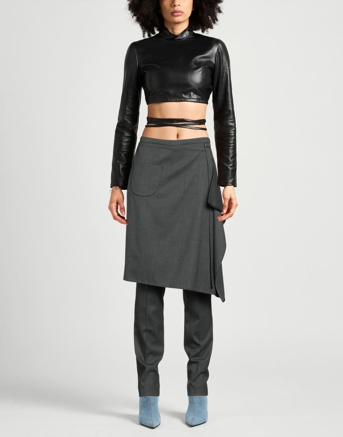 Courrèges Womens Pants in Grey