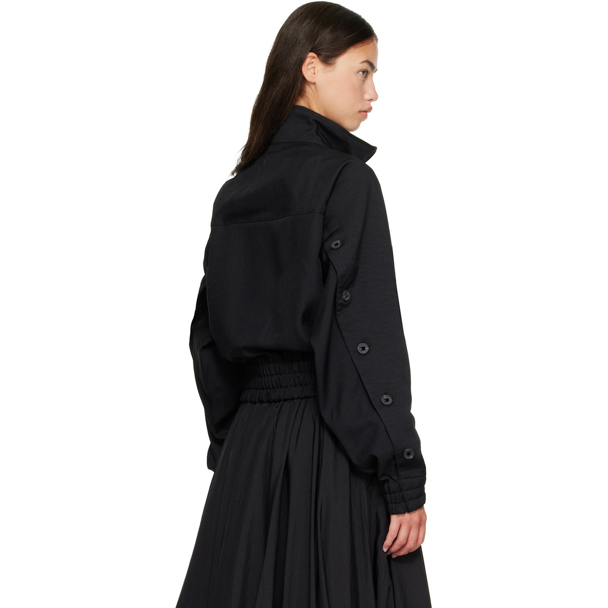 Y-3 Black Sport Uniform Adaptive Track Jacket