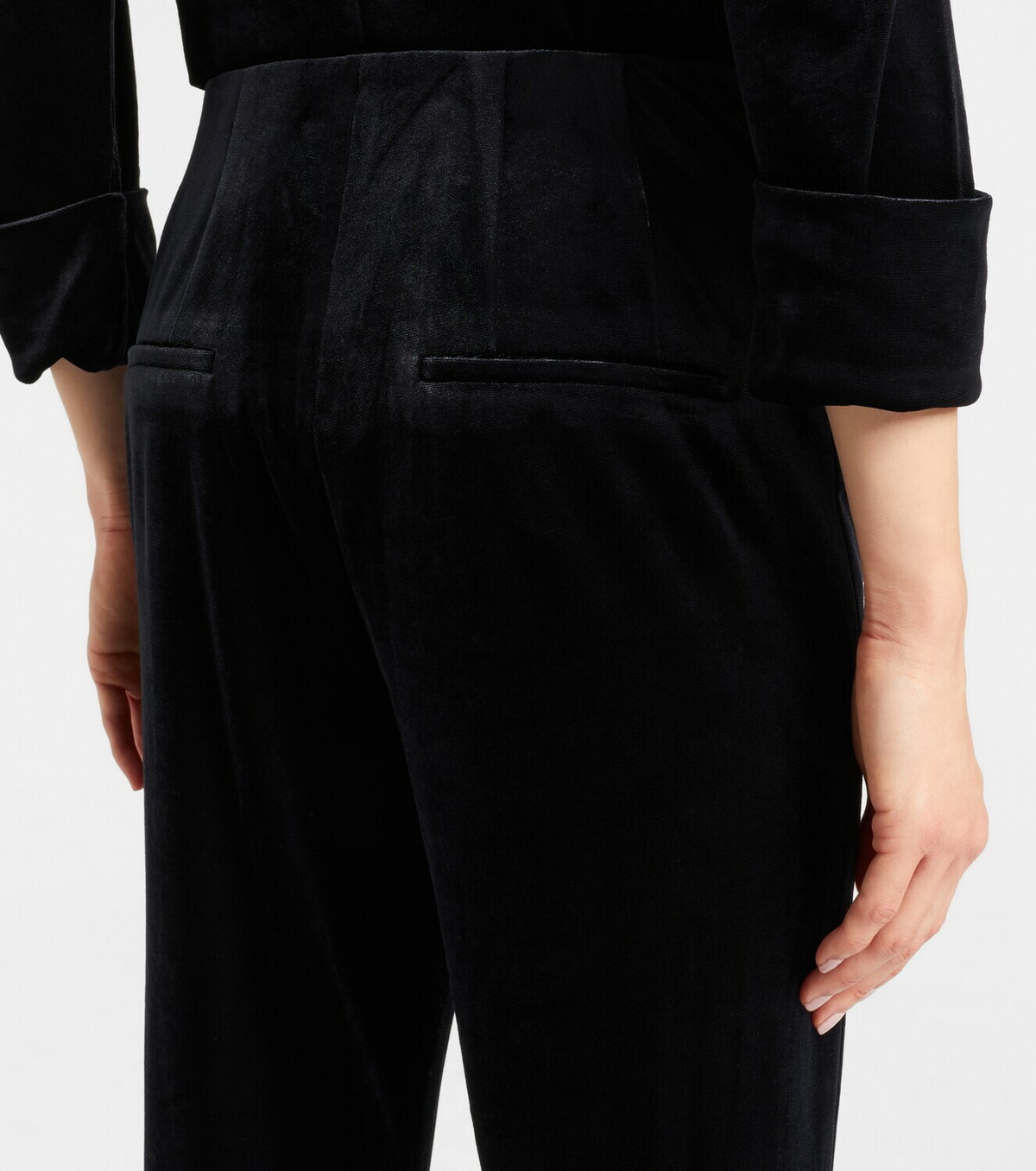 Dorothee Schumacher Soft Elegance high-rise velvet flared pants