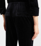 Dorothee Schumacher Soft Elegance high-rise velvet flared pants